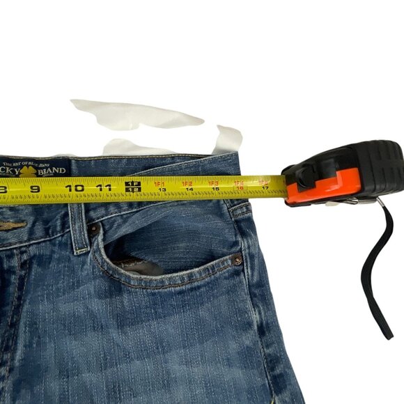 Lucky Brand 361 Vintage Wash Straight Fit Jeans 34 Blue Denim Streetwear - Picture 7 of 8